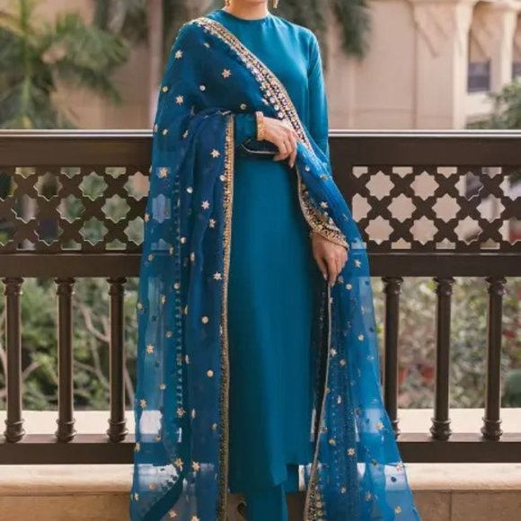 Buy Elegant Pakistani Suit with Designer Dupatta Online | Raimentz - Picture 6 of 6